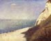 The beach in Honfleur by Seurat