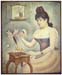 The woman with the powder puff by Seurat