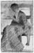 Woman on a bench by Seurat