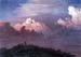Olana in the clouds by Frederick Edwin Church