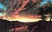 Secluded landscape in the sunset by Frederick Edwin Church