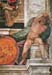 Above the prophet Jessaja by Michelangelo