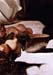 Christ in Emmaus detail fruits by Caravaggio