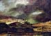 City on a hill in stormy weather by Rembrandt