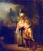 Davids farewell with Jonathan by Rembrandt