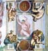 God separates light and darkness by Michelangelo