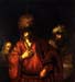 Haman in disgrace by Rembrandt