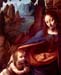 Madonna in the rock cave Detail by Da Vinci