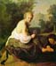 Old and young woman by Rembrandt