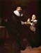 Portrait of Jan and his son Pellicorne by Rembrandt