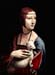 Portrait of a Lady with Ermine by Da Vinci