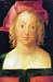 Portrait of a young girl with a red beret by Durer