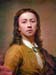 Self-portrait in red coat by Raphael