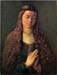 Woman with curly hair by Durer