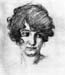 Head of the daughter of the artist, Lorli  by Albin Egger-Lienz