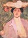 Woman in red by Joseph Rippl-Ronai