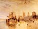 Arrival of boat, Cologne by Joseph Mallord Turner