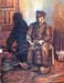 Bauer, sitting in and making basket by Van Gogh