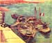 Boats with sand by Van Gogh