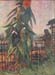 Garden with Sunflower and female figure by Van Gogh