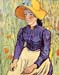 Portrait of a young peasant girl by Van Gogh