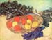 Still life with oranges, lemons and blue gloves by Van Gogh