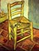Vincent's chair with pipe by Van Gogh