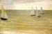 Grey and green the silver sea by Whistler